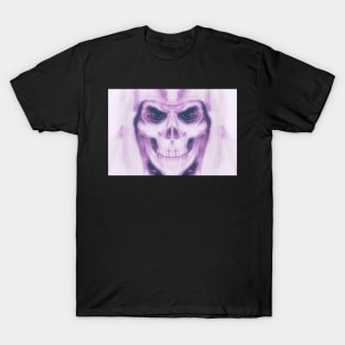 Skull - Grim Reaper - Purple T-Shirt